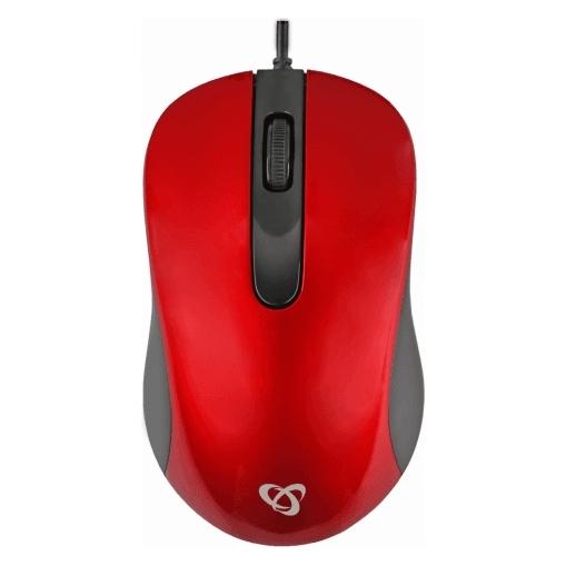 Sbox Optical Mouse M-901 red (Kabelgebunden) (M-901R)