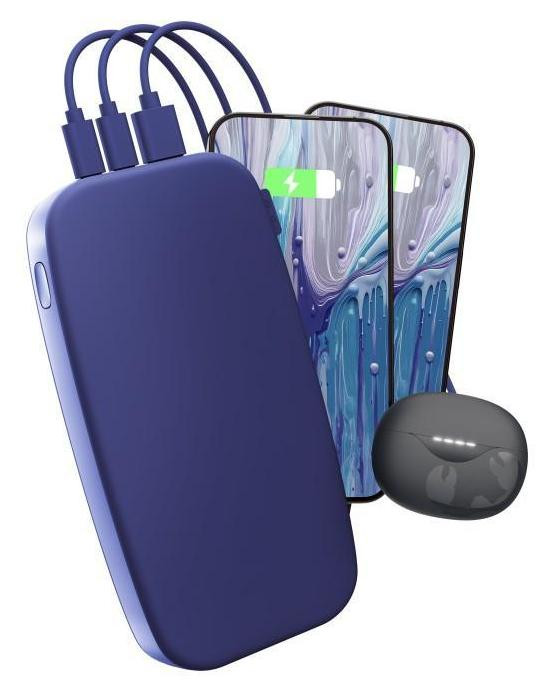 Fresh 'n Rebel 2pb27100tb Powerbank, 27000 mAh, blauw