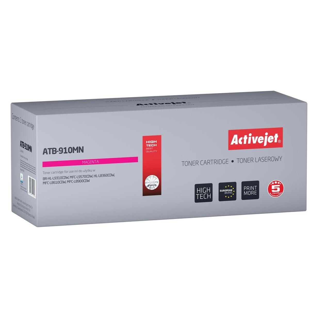 Activejet ATB-910MN Toner (Ersatztoner Brother TN-910M Supreme 9000 Seiten magenta) (M) (ATB-910MN)