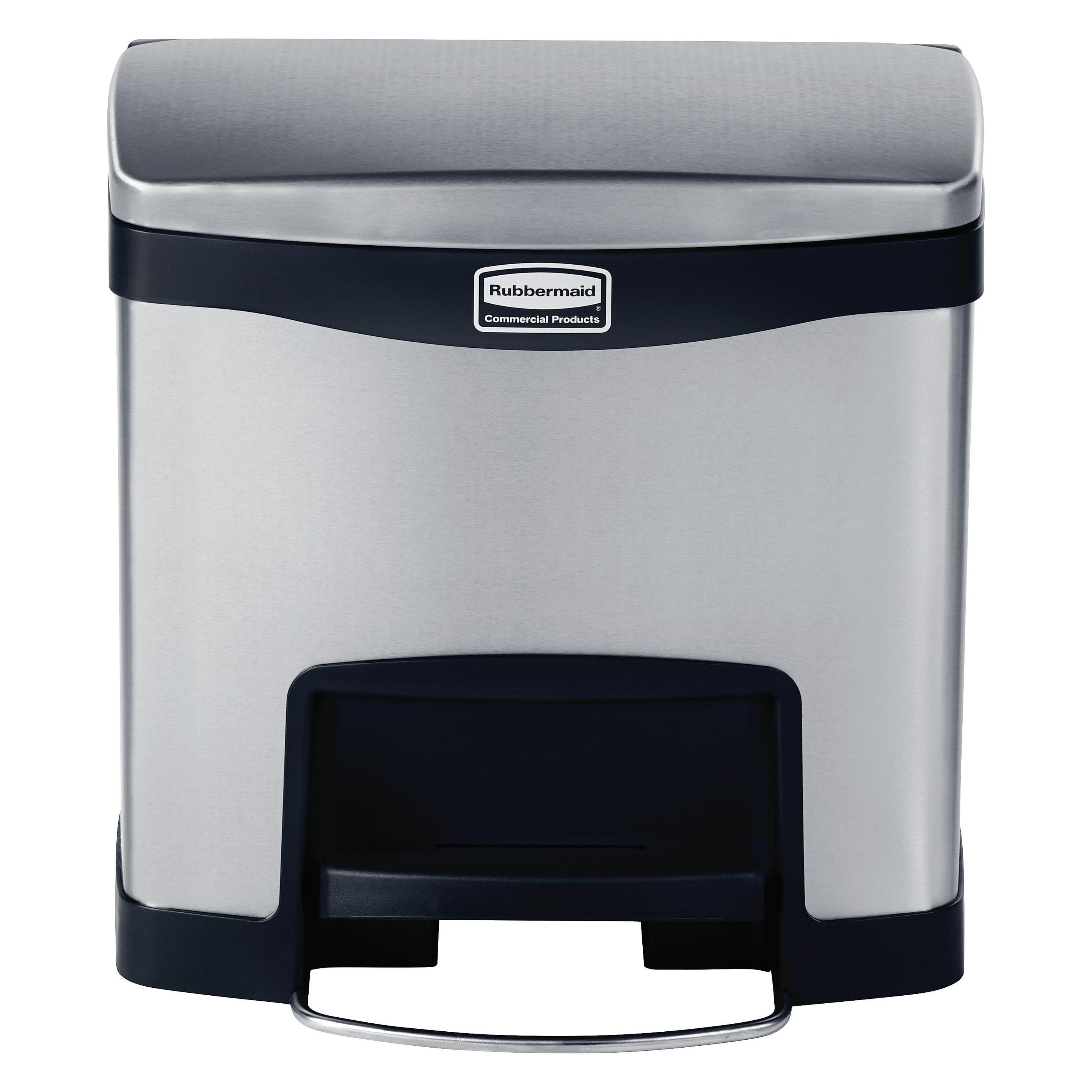 Rubbermaid Edelstahl-Tretabfallsammler (15 l) (1901982)