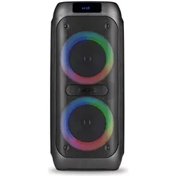 NGS Mobiler Bluetooth-Lautsprecher Wild Banger 2 (Schwarz) (4 h), Bluetooth Lautsprecher, Mehrfarbig, Schwarz