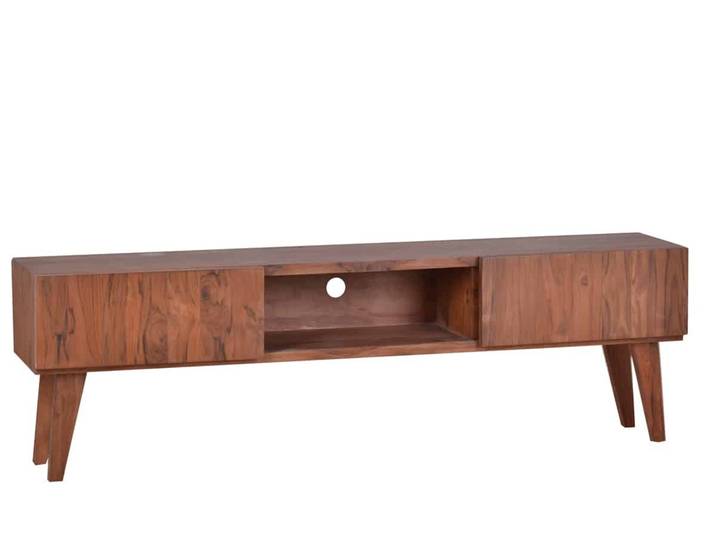 MiaMöbel TV-Kommode Tamesi groß Massivholz Teak Modern