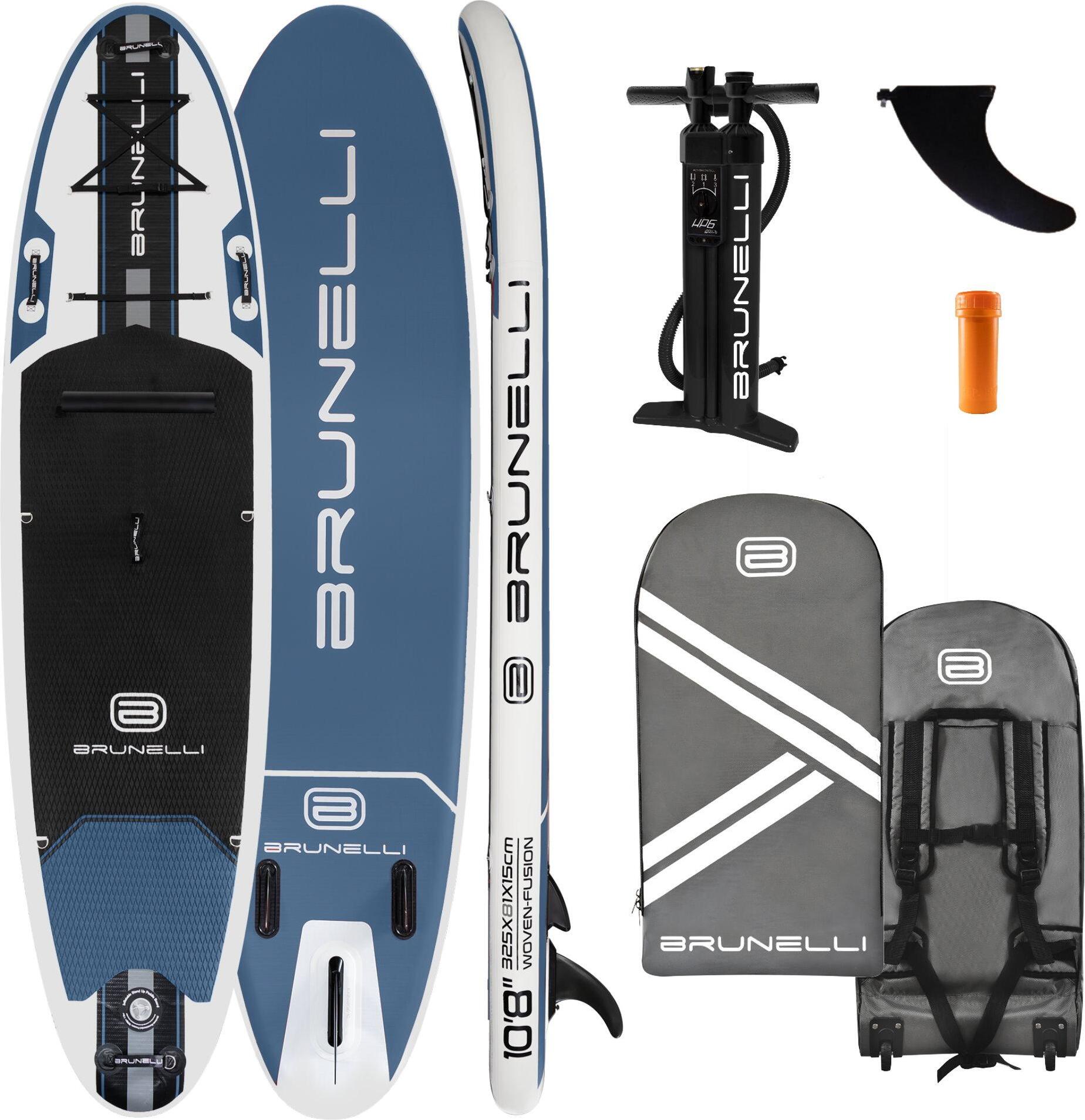 BRUNELLI 10.8 Woven X Fusion Double Layer iSUP Board aufblasbar Stand Up Paddle SUP Board