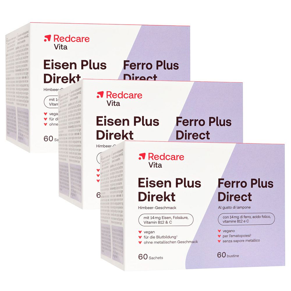 Redcare Eisen Plus Direkt Sticks 73g Dreierpack 3x60 St Stifte