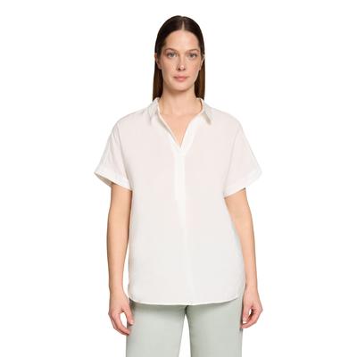Schlupfbluse BETTY BARCLAY "Damen mit Kragen", Damen, Gr. 36, weiß (rohweiß), Obermaterial: 83% Modal, 17% Polyester, figurumspielend normal, Blusen Schlupfbluse