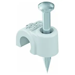 OBO Bettermann ISO-Nagel-Clip 2010 für Kabel 10mm L: 35mm lichtgrau