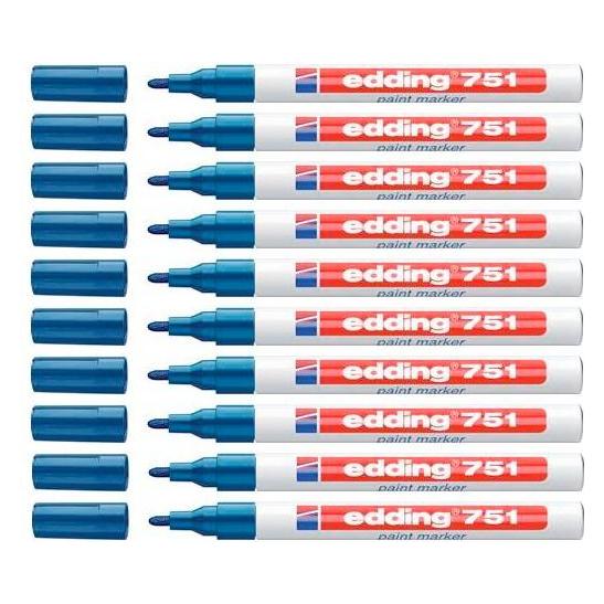 Edding 751 Blau Blau (10x) (4-751003)