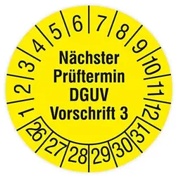 HT Instruments Sicherheitsprüfplaketten 15mm (160 Stück) 2002260