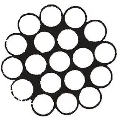 Edelstahldrahtseil hart/steif 1x19 sZ, A4, 2mm (2.000m)