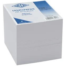 WEDO Zettelbox Ersatzpapier 9,9x9,9cm 700 Blatt weiß