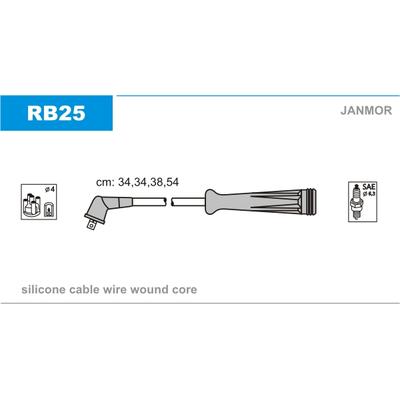 JANMOR Zündleitungssatz RB25 für RENAULT