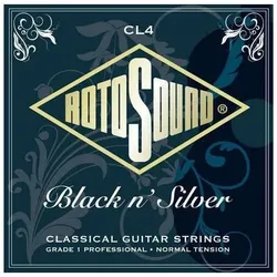 Rotosound CL4 BLACK N'SILVER WOUND SET