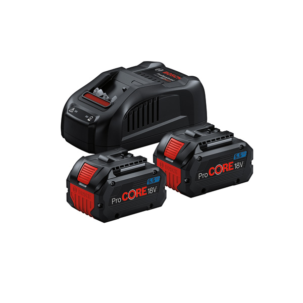 Bosch Starter-Set 2 x PC18V5.5 + Ladegerät GAL1880CV 1600A0214C
