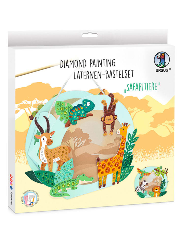 URSUS Diamond-Painting-Laternen-Bastelset "Safaritiere" - onesize