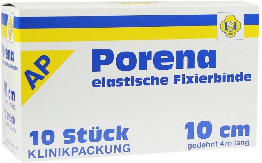 Porena elastische Mullbinde 10 cm weiss ohne Cello