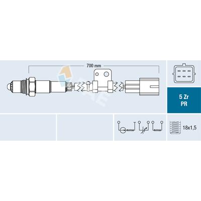 FAE Lambdasonde 75090 für MAZDA