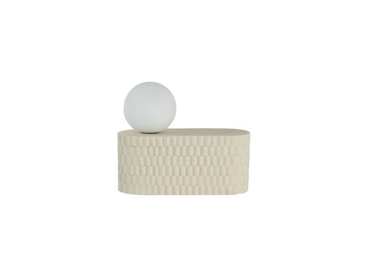 Jars Céramistes - Lampe de table Sillage - Beige - Grès émaillé - Designer Elise Fouin