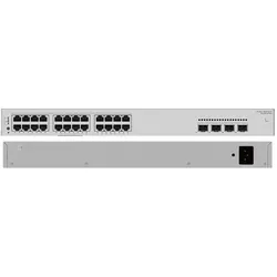 Huawei Data Communication S220S-24P4J S220S-24P4J S220S-24P4J 24x10/100/1000BASE-T ports 400 W PoE+ (24 Ports), Netzwerk Switch, Grau