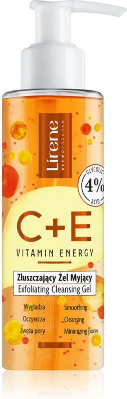 Lirene Vitamin Energy C+E exfoliating cleansing gel 145 ml