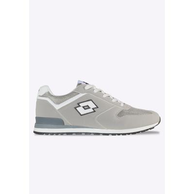 Sneaker LOTTO, Herren, Gr. 42, grau (leuchtendesgrau, weiß), Mesh, Synthetik, Schuhe Sneaker