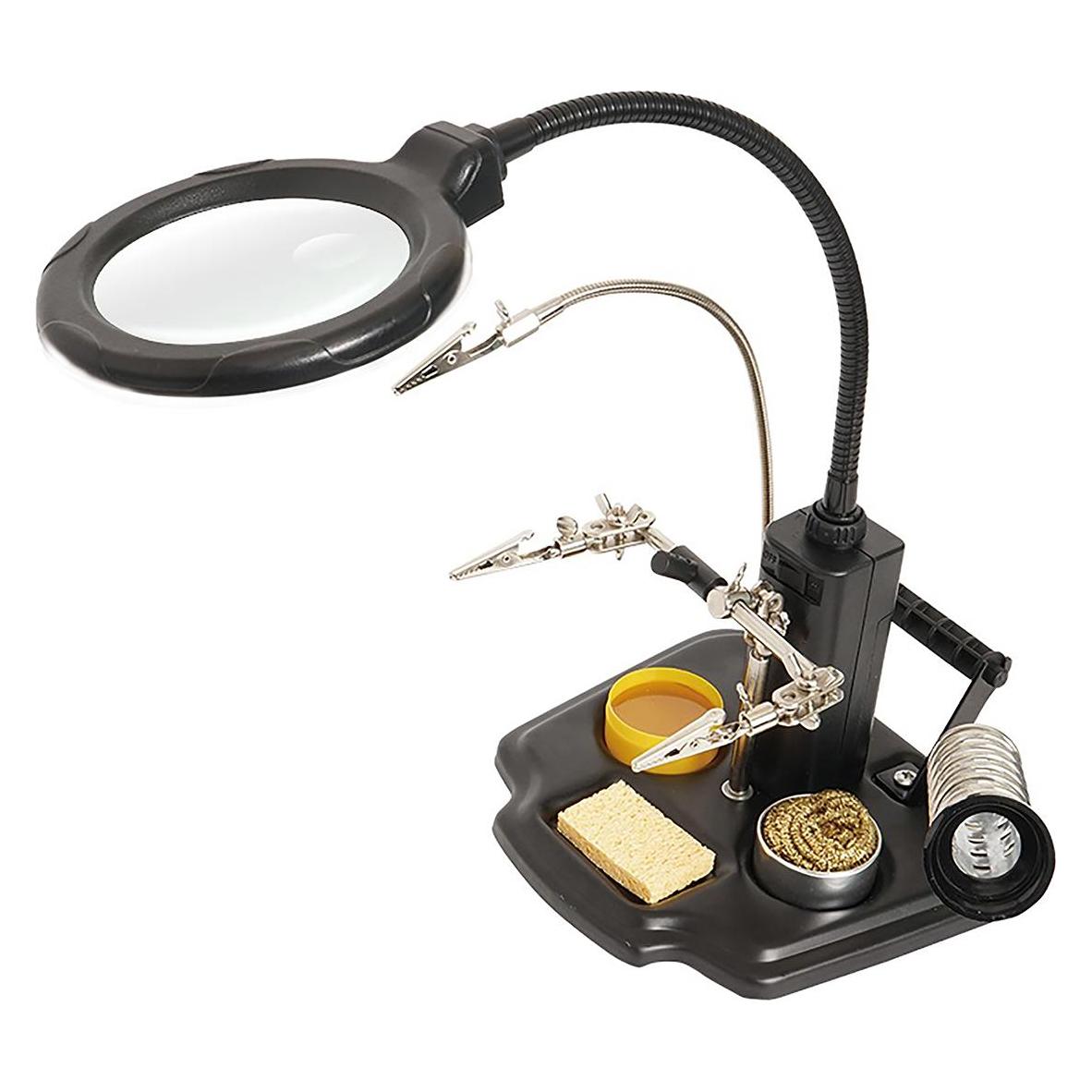RS PRO PCB Helping Hand with LED Magnifier (Lötkolben) (1466439)