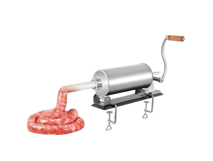 Machine à saucisses horizontale 3L avec base en fer pour usage domestique et petite production