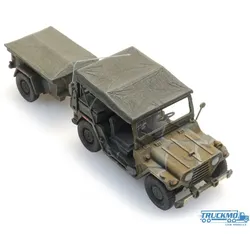 Artitec Fertigmodell US M151 jeep + M416 trailer MERDC 6870568