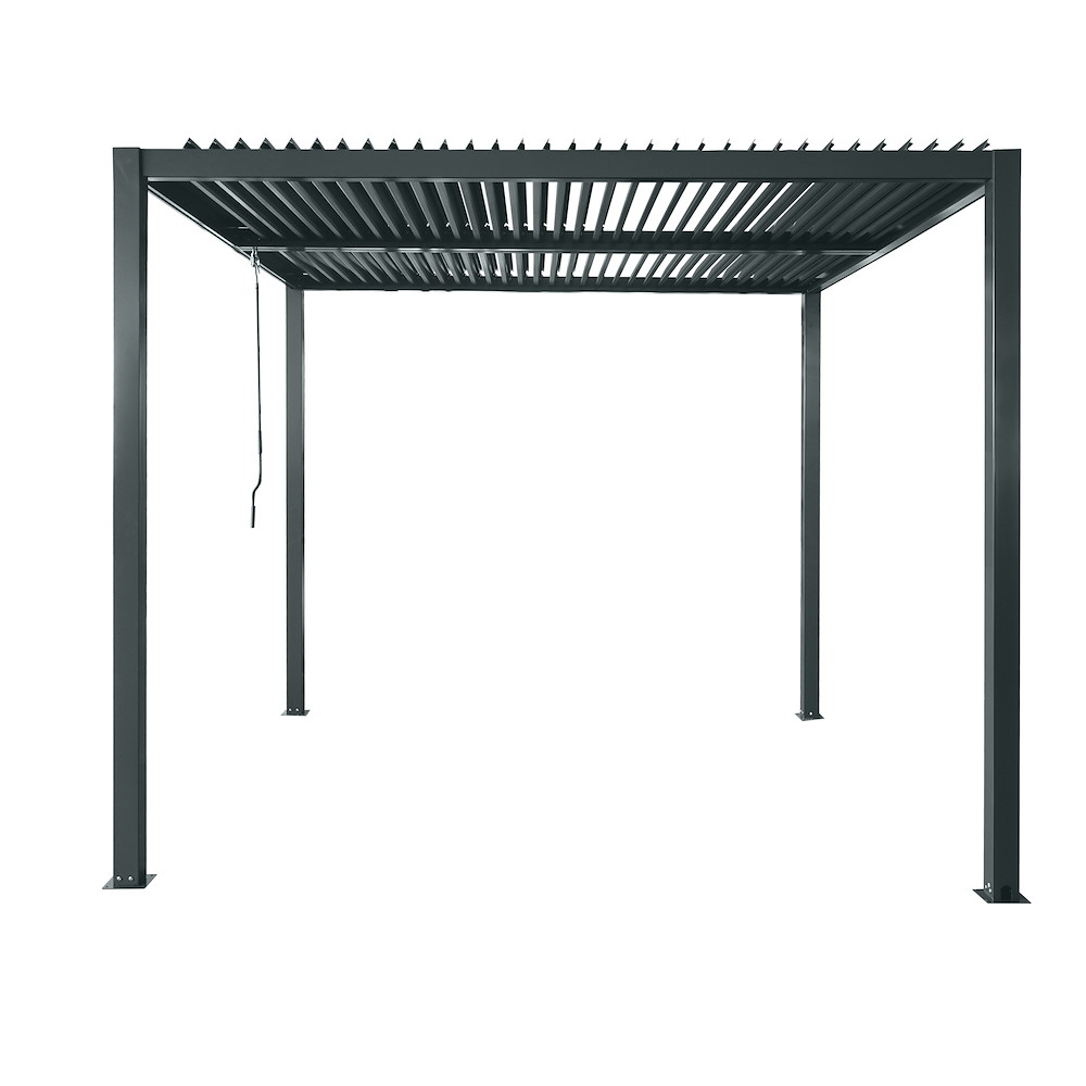 JUNGELMAR Pergola, Flachdach Alu,pulverbesch.,300x310x250cm 16965011