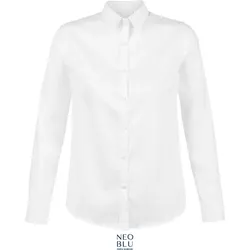 NEOBLU Damen Micro-Twill Bluse langarm Blaise Women optic white L