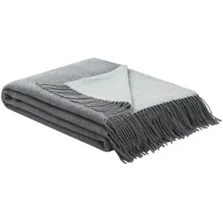 Biederlack Plaid  Cashmere Plaid ¦ grau ¦ Maße (cm): B: 130