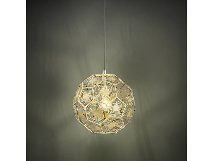 Suspension A Ø 41cm Laiton/Noir acier thermolaqué E27