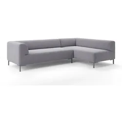 freistil Ecksofa 185 Stoff Platingrau