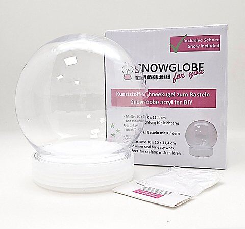 Bastel-Set Schneekugel, 9 cm