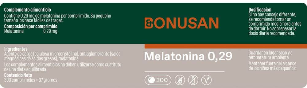 Bonusan Melatonina 0.29 mg 300 caps