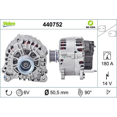 VALEO Generator REMANUFACTURED PREMIUM 440752 für VW
