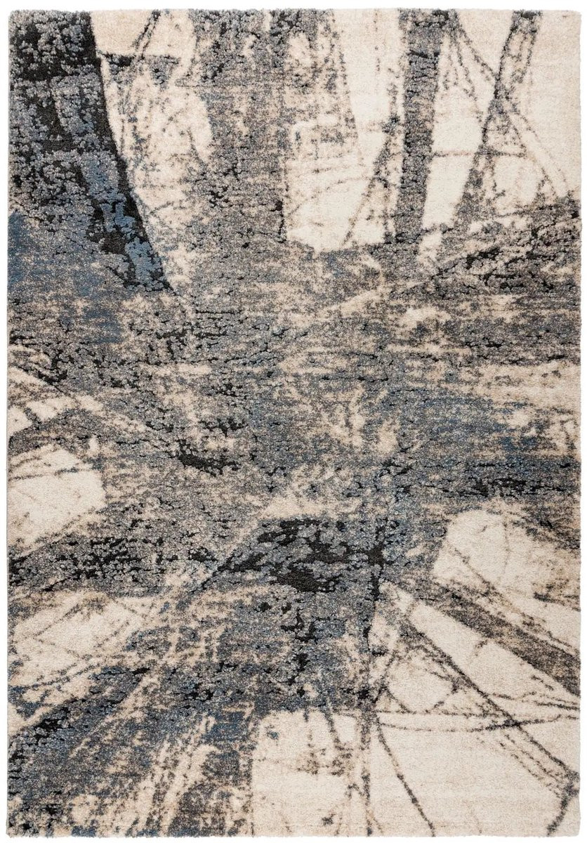 Dutch XXL Hoogpolig Vloerkleed Firenze Abstract Blauw