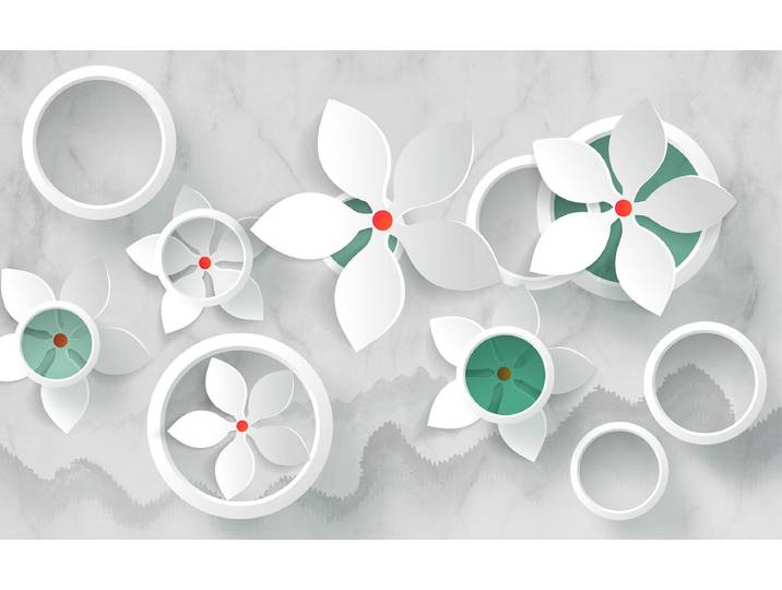 Papermoon Muster mit Blumen