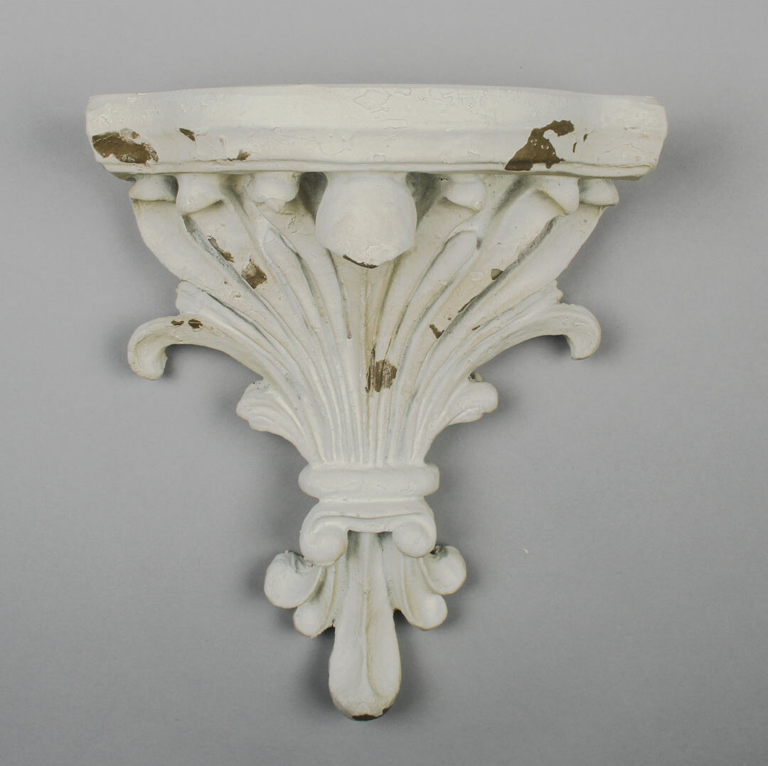 Fleur De Lis Living Cristobal Plastic / Acrylic Accent Shelf White 22.5cm H X 19cm W X 9cm D