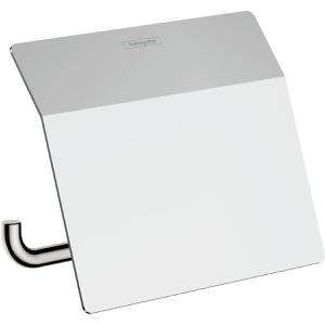 hansgrohe Toilettenpapierhalter AddStoris, 41753000, verchromt, zum Bohren, für 1 Rolle, aus Metall