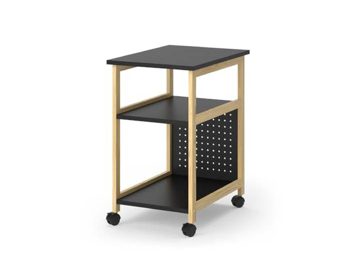 Vicco Rollwagen Elvia , Schwarz 36 x 51 cm zur Aufbewahrung von Akten, Ordnern und Büchern geeignet