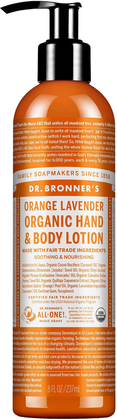 DR. BRONNERS Orange-Lavender Organic Body Lotion 240ml