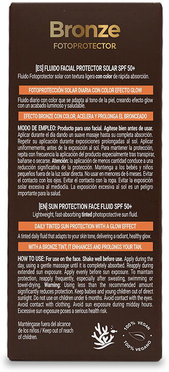 Babaria Sun Lovers Bronze fluido solar facial SPF50+ 40 ml