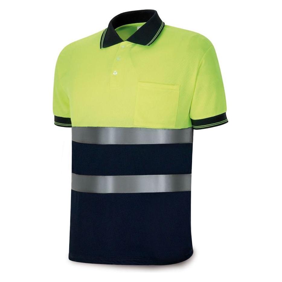 Marca Fluorescent yellow / navy blue polo, high visibility short sleeve, xl (XL) (49403308)