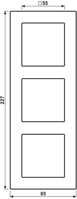 Jung Cadre triple A 550 A5583BFSWM (A5583BFSWM)
