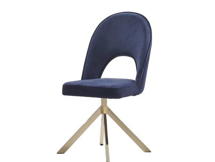 JVmoebel Polsterstuhl Elegante blaue Esszimmerstühle mit weichem Sitzkomfort und Stabilität (6 St), Made in Europa