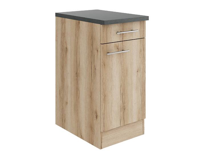 Meuble bas 40cm Marron/Imitation chêne sauvage