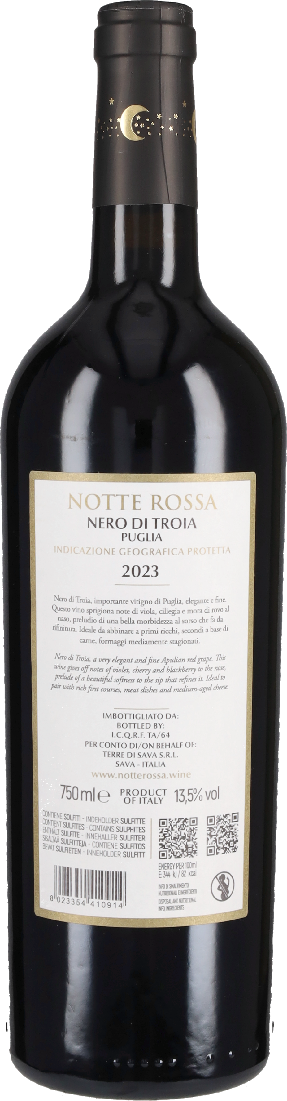 Notte Rossa Nero di Troia 2025