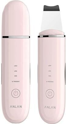 Uplift Picks ANLAN Ultrasonic Skin Scrubber Facial Cleansing Spatula pink (new)