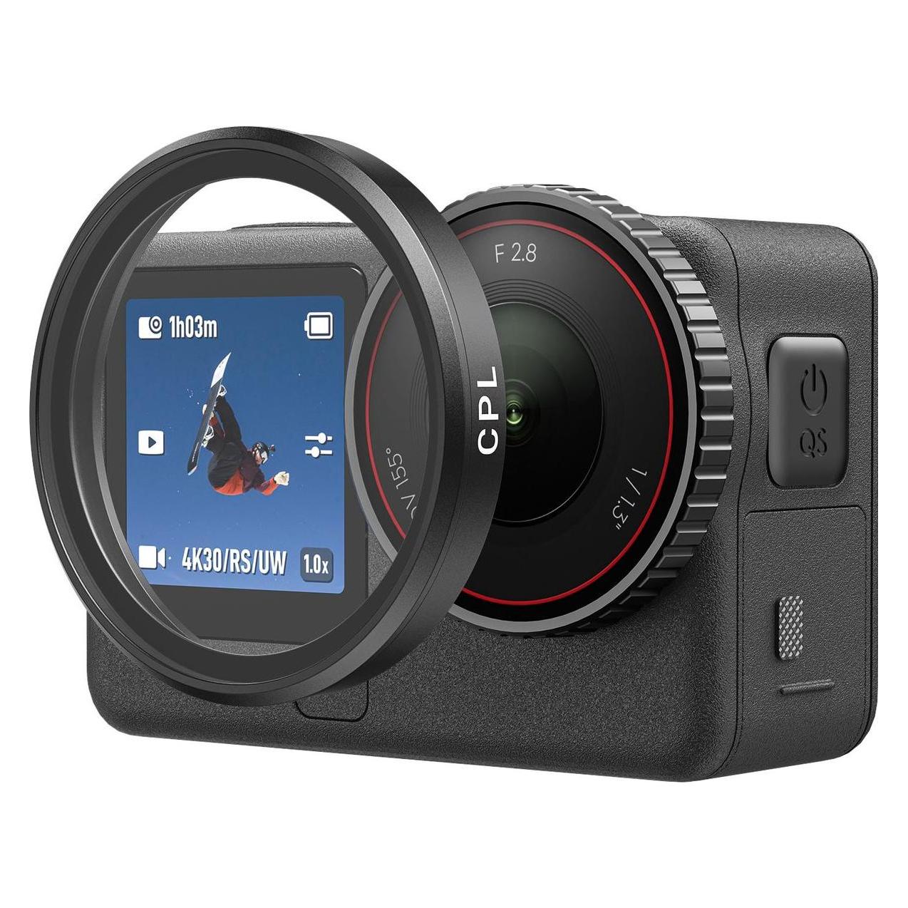 Telesin Action Camera Filter (CPL+ND8/16/32) for DJI OSMO Action 6 (S5-FLT-40)