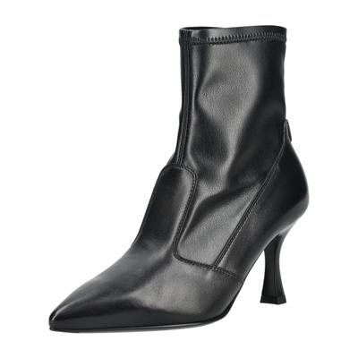 High-Heel-Stiefelette NERO GIARDINI "Nero Giardini Stiefelette Lederimitat", Damen, Gr. 38, schwarz, Lederimitat, Schuhe